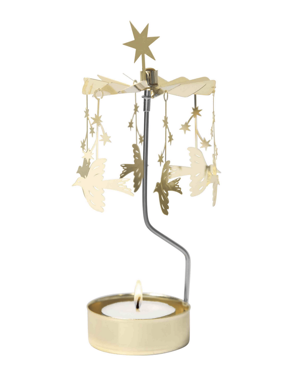 Roterend waxinelicht starling